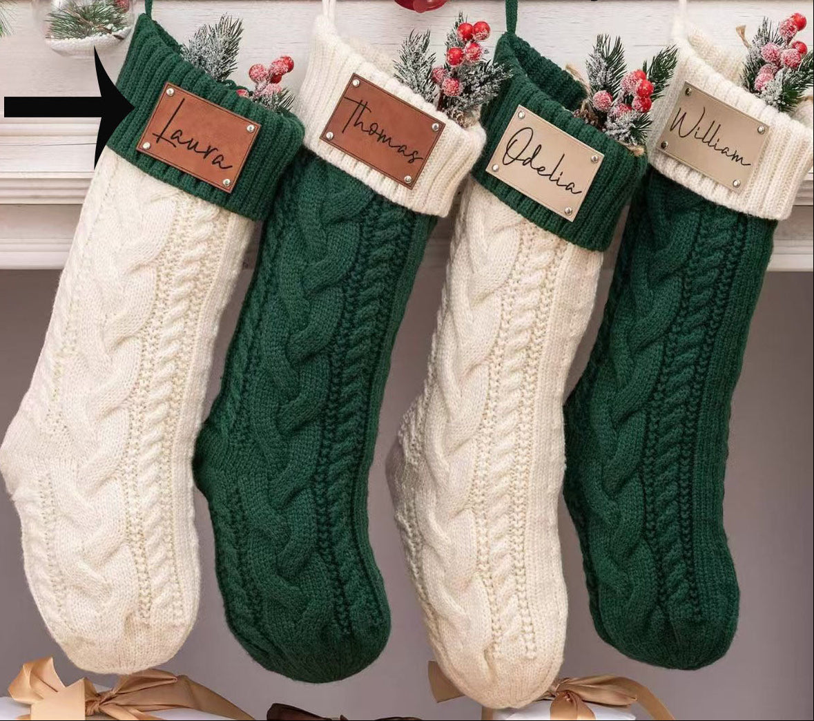 Chaussette de noël à accrocher