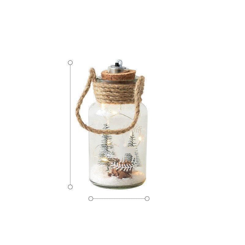 Décorations pour Noël, veilleuse rennes éclairage