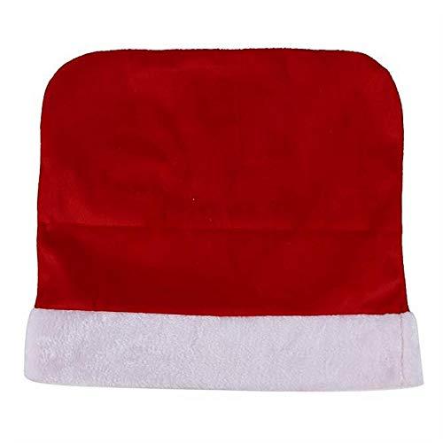 Housse de chaise brodée rouge de Noël