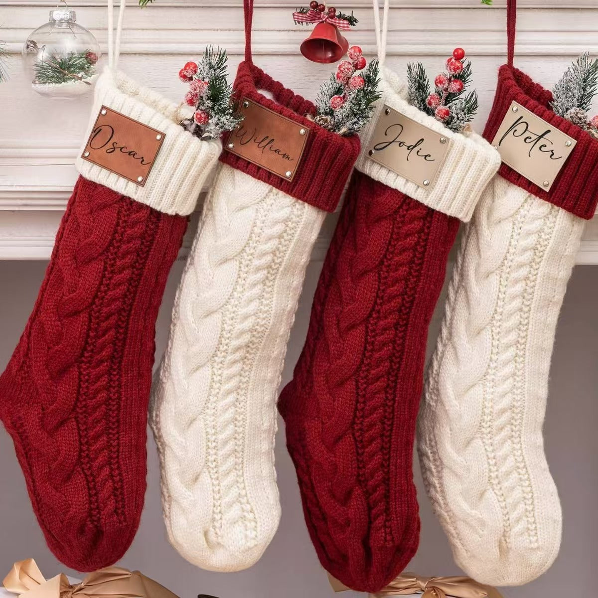 Chaussette de noël à accrocher